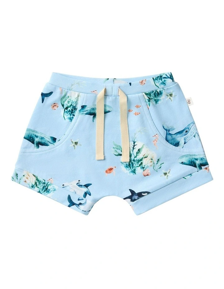 Ocean Organic Shorts in Blue image 1