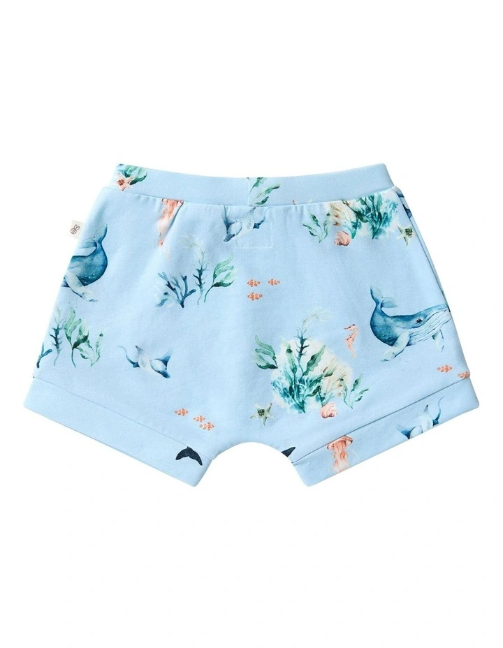 Ocean Organic Shorts in Blue image 2