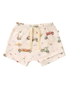 Vintage Cars Organic Shorts in MUlti
