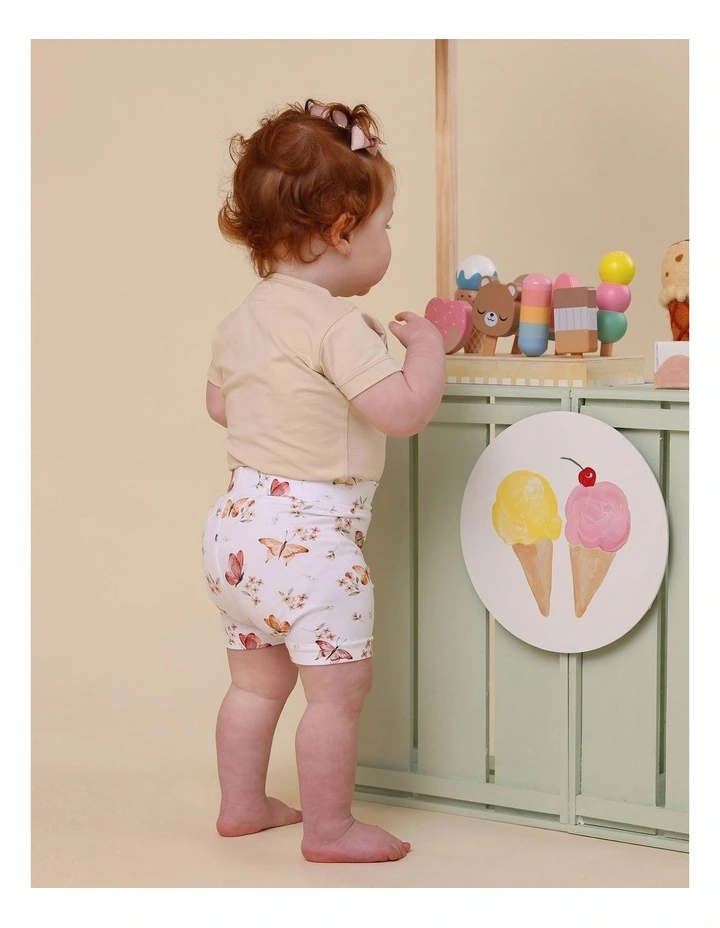 Butterfly Organic Bike Shorts in Multi image 3