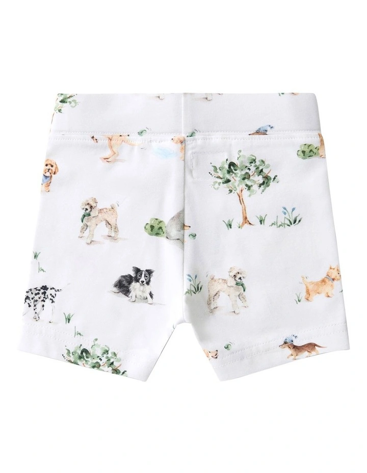 Park Organic Bike Shorts in White image 2