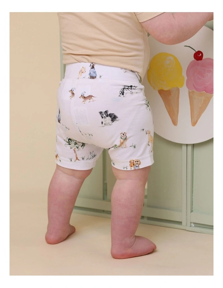 Park Organic Bike Shorts in White image 3