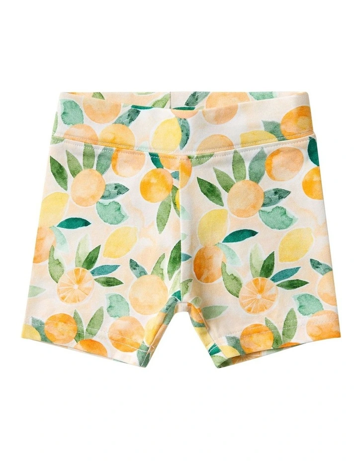 Sunny Citrus Organic Bike Shorts in Orange image 1