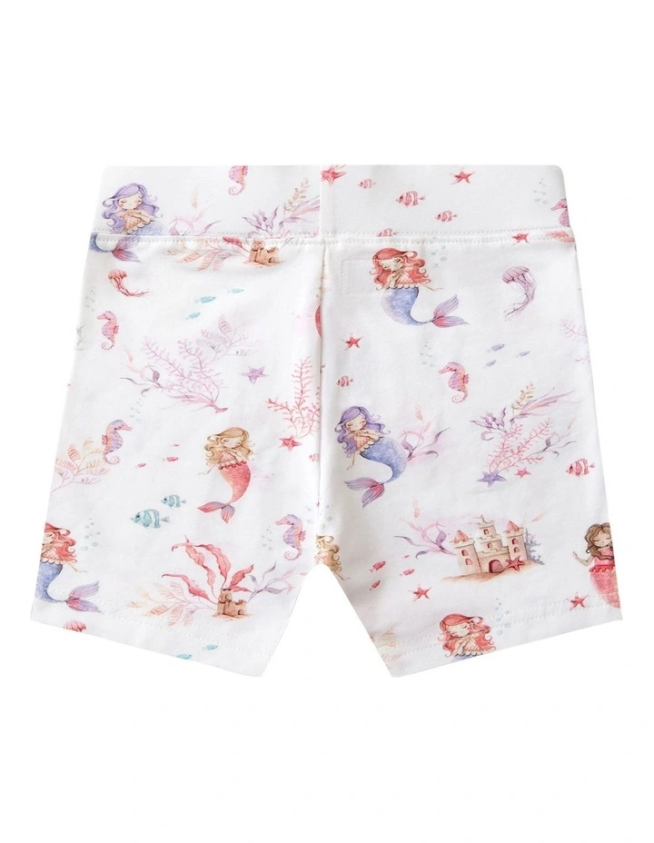 Mermaid Organic Bike Shorts in Multi image 2