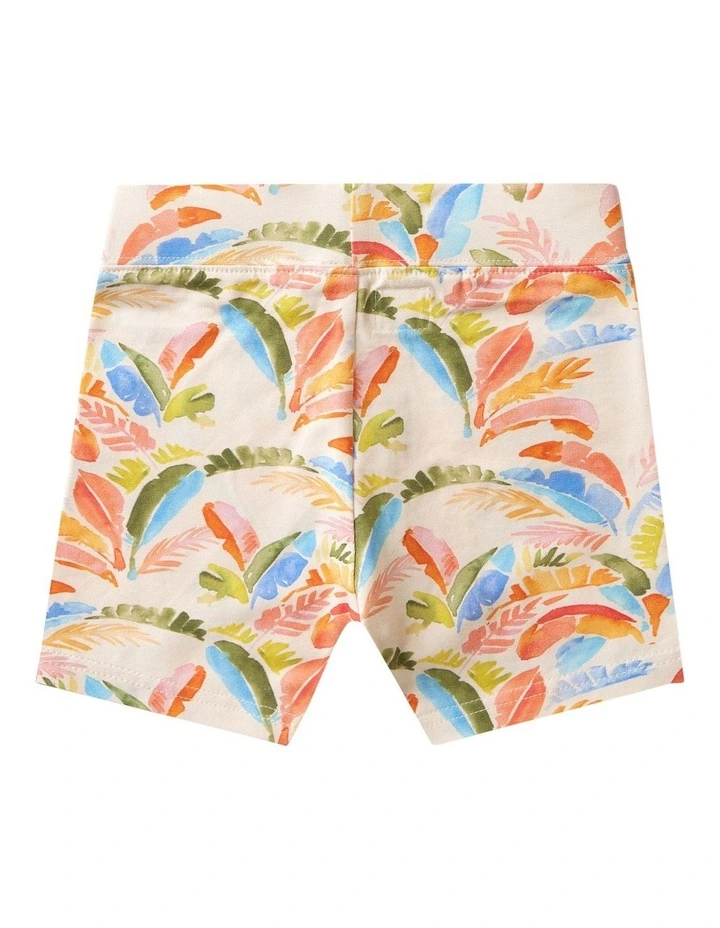 Summer Palm Organic Bike Shorts in Multi image 2