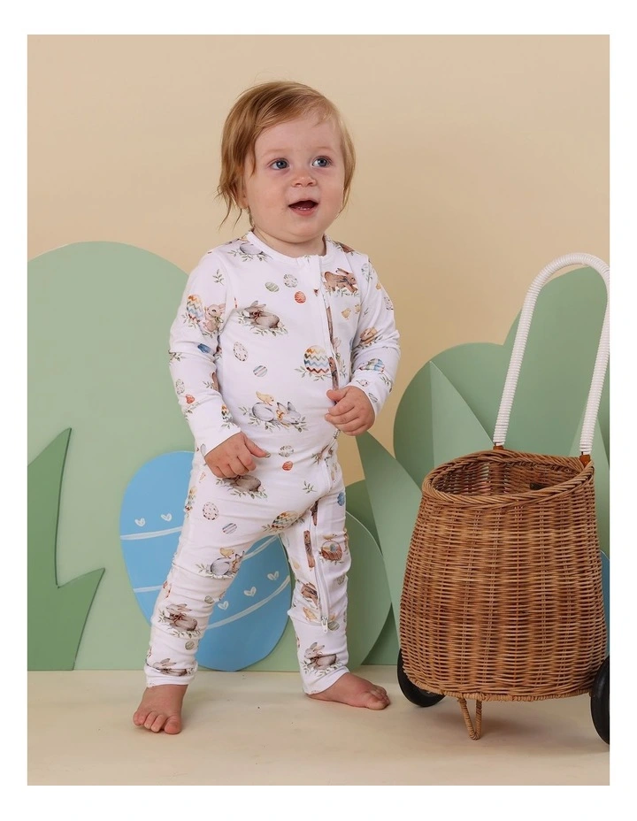 Flopsy Bunnies Organic Snugglesuit Convertible Romper in Assorted image 3