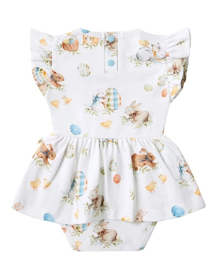 Flopsy Bunnies Short Sleeve Organic Dress in Assorted image 2