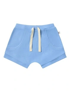 Organic Shorts in Bluebell