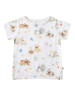 Flopsy Bunnies Organic Short Sleeve Top in Multi