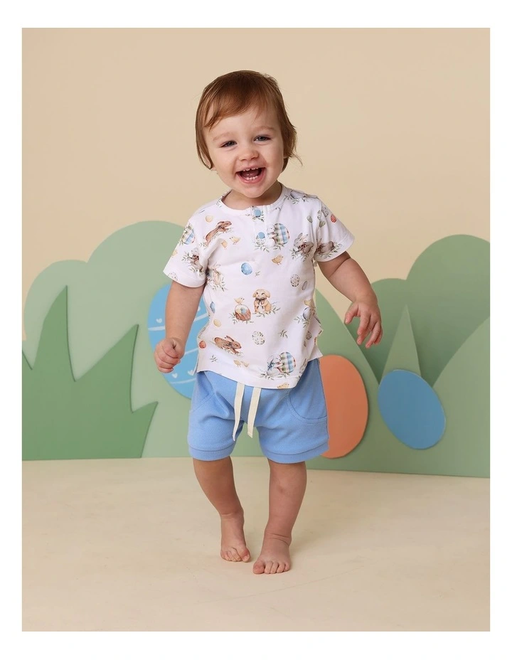 Flopsy Bunnies Organic Short Sleeve Top in Multi image 3