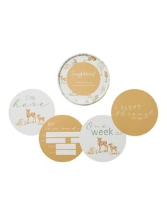 Woodland Tales And Pebble Reversible Milestone Cards in Multi