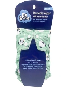 Big Softies Reusable Nappy With Insert Absorber - Panda