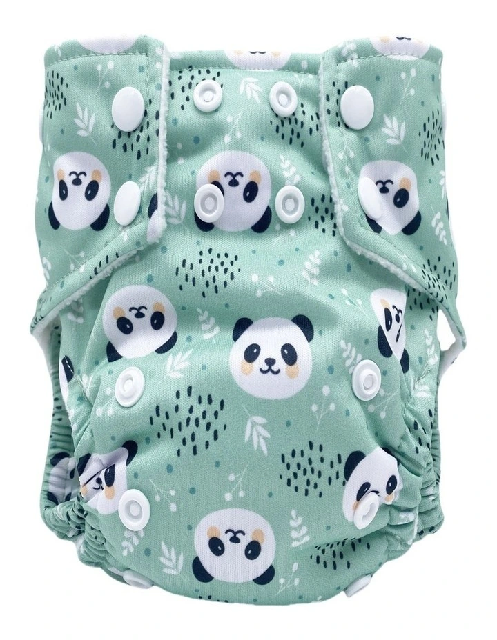 Big Softies Reusable Nappy With Insert Absorber - Panda image 2