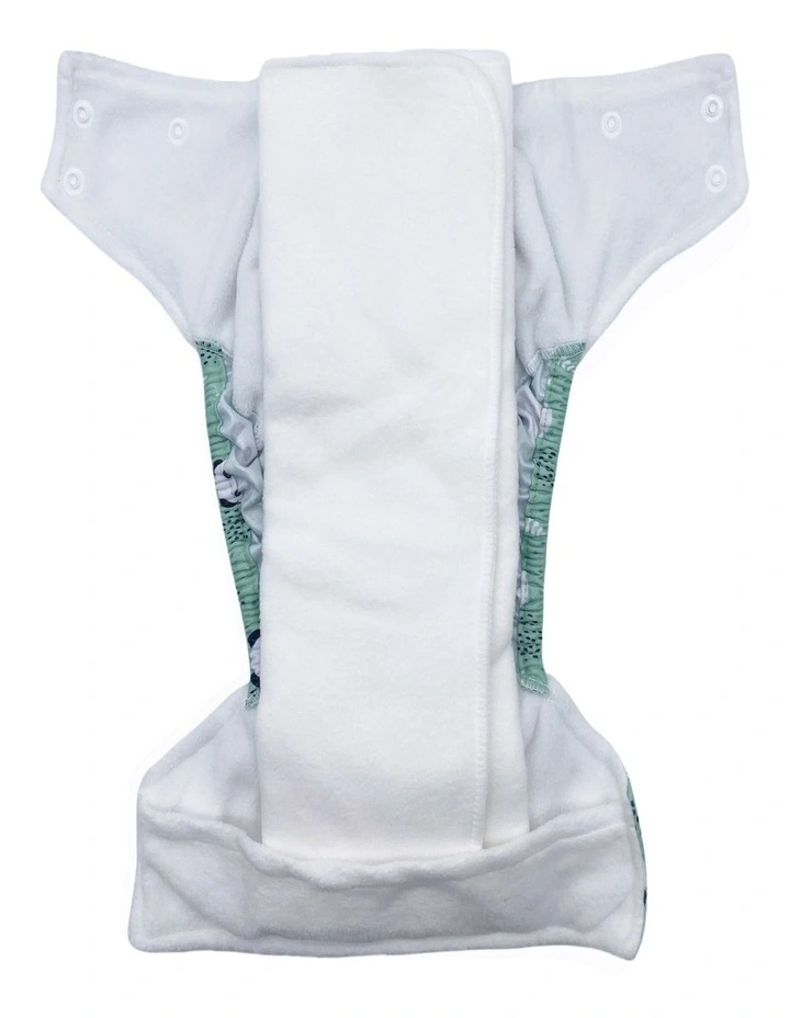Big Softies Reusable Nappy With Insert Absorber - Panda image 4