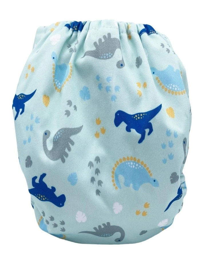 Big Softies Reusable Nappy With Insert Absorber - Dino image 3