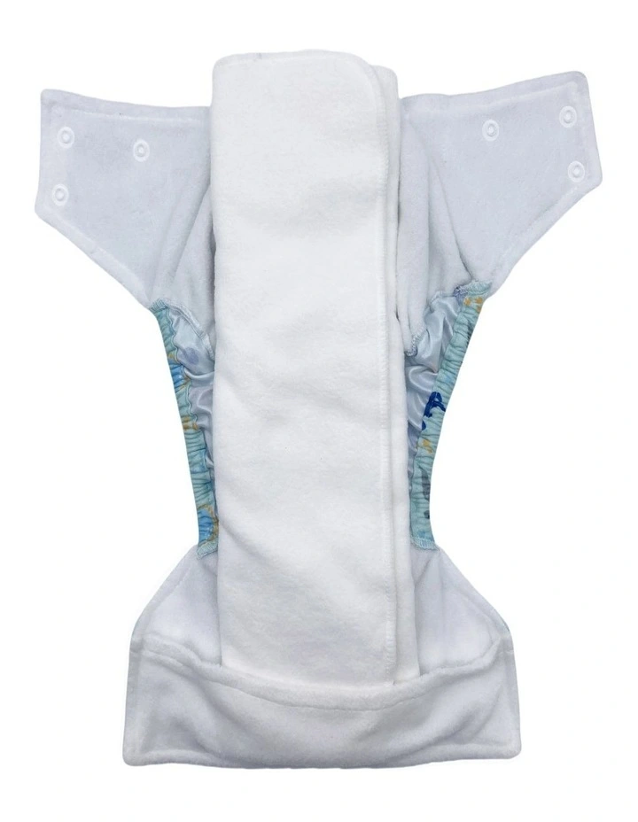 Big Softies Reusable Nappy With Insert Absorber - Dino image 4