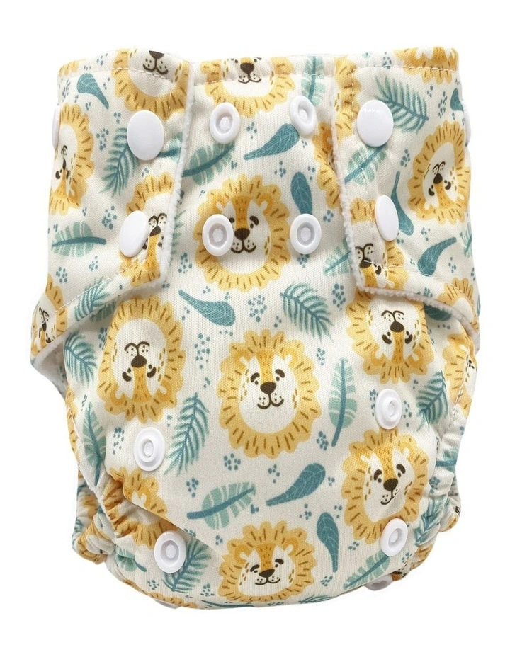 Big Softies Reusable Nappy With Insert Absorber - Lion image 2