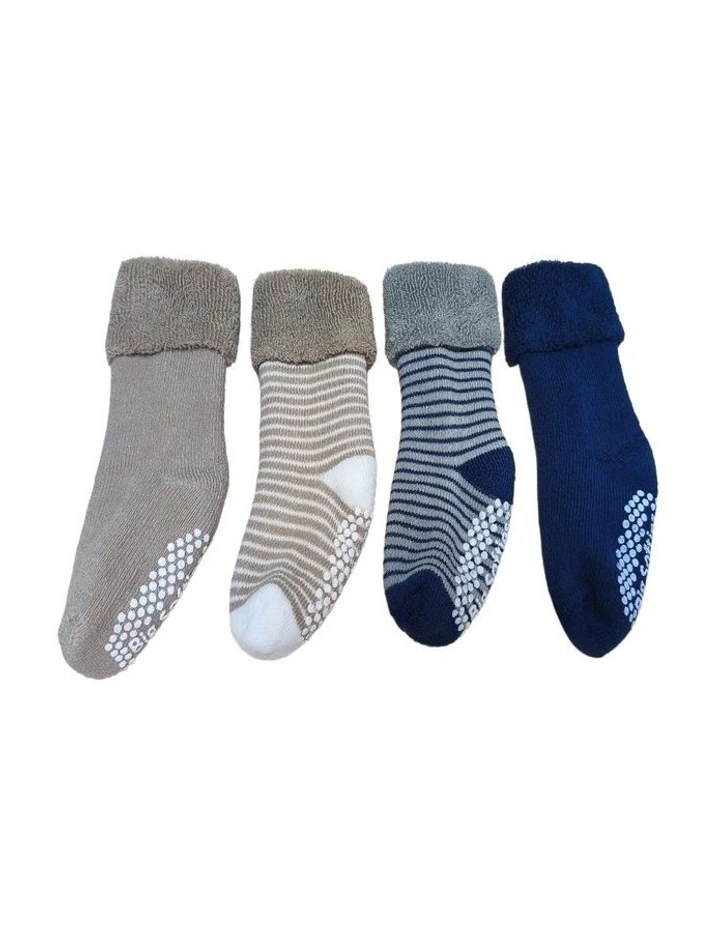 Crew Socks in 8 Pairs in Multi image 1