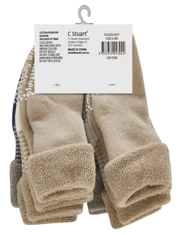 Crew Socks in 8 Pairs in Multi image 2