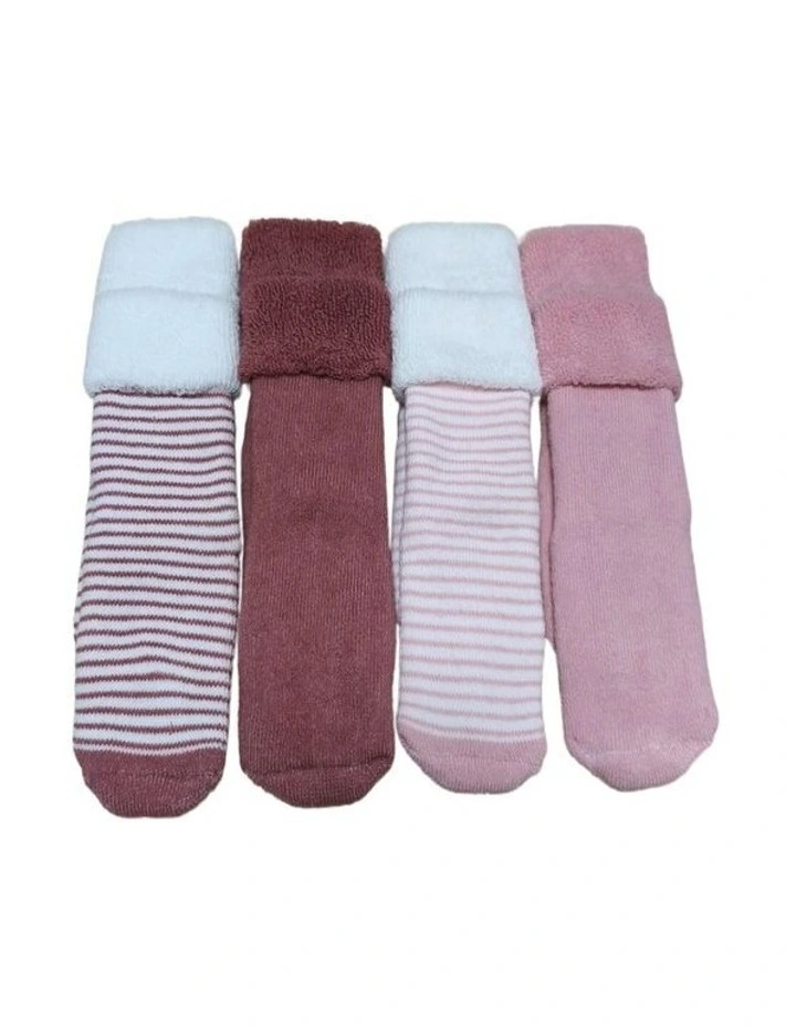 Anti-Slip Terry Socks 8-Pairs in Multi image 2