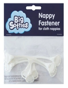 Nappy Fasteners 3 Pack in White