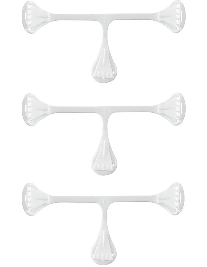 Nappy Fasteners 3 Pack in White image 3