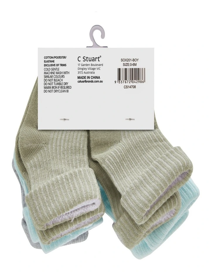 Crew Socks 8-Pairs in Blue image 2