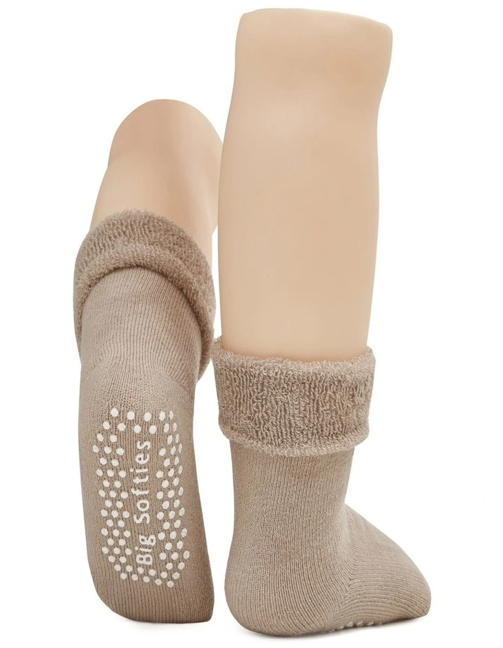 Anti-Slip Terry Socks 8 Pack in Blue image 4