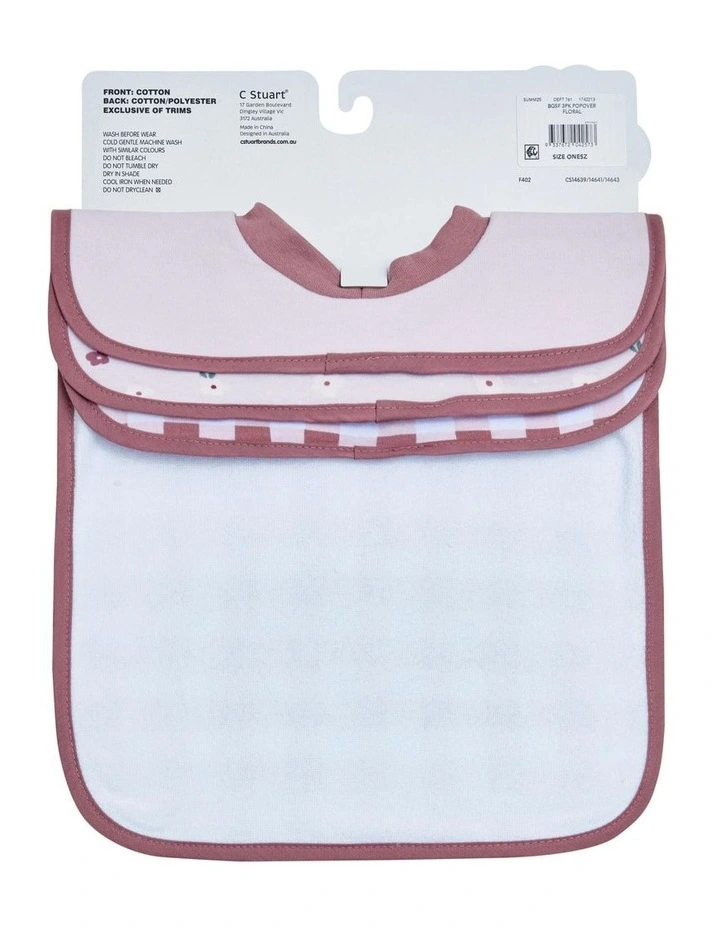 Popover Bibs 3 Pack in Floral image 5