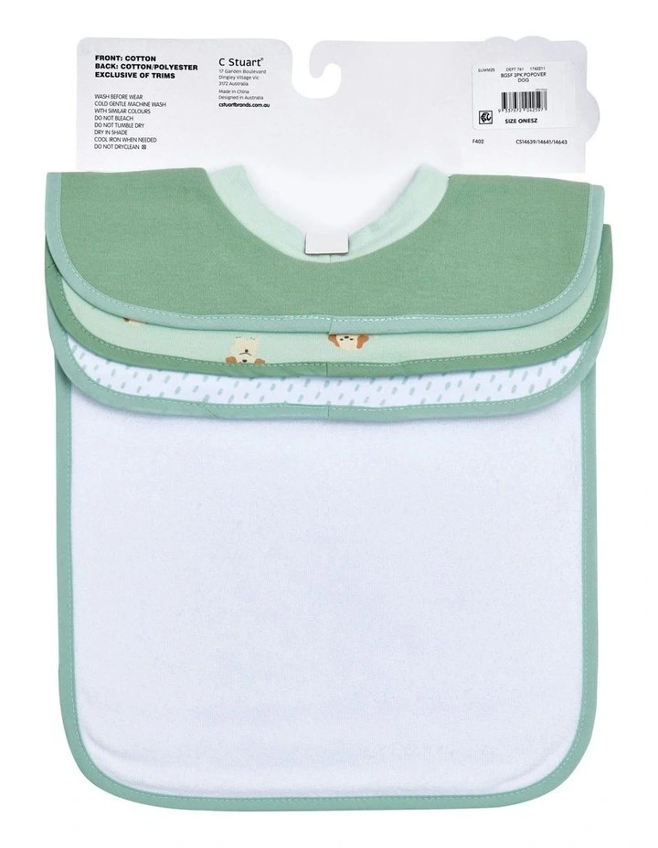 Popover Bibs 3 Pack in Puppy image 6