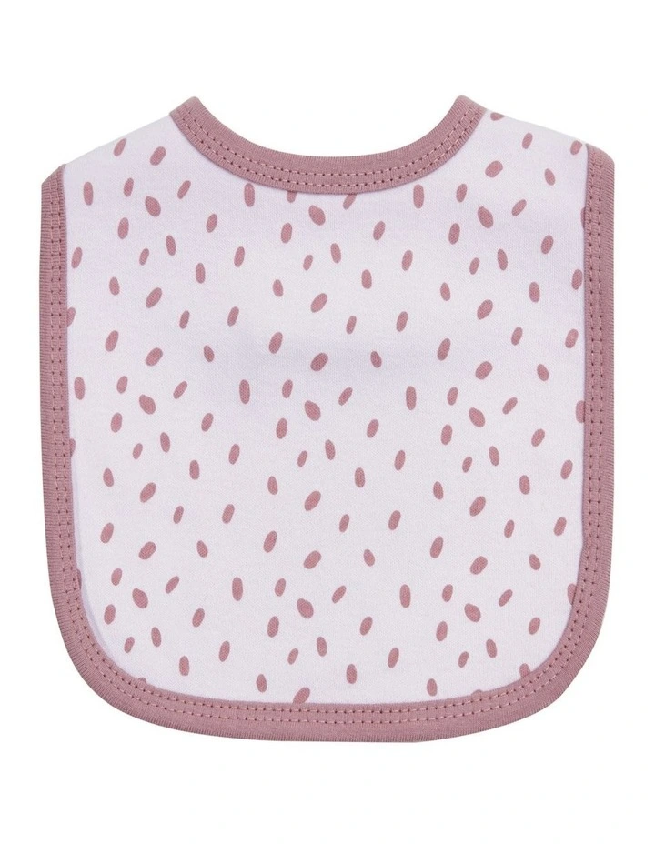 Applique And Printed Bibs 3 Pack in Tulip image 5