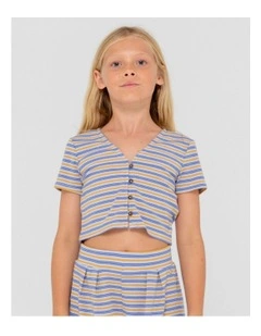 Camila Stripe Top in Blue
