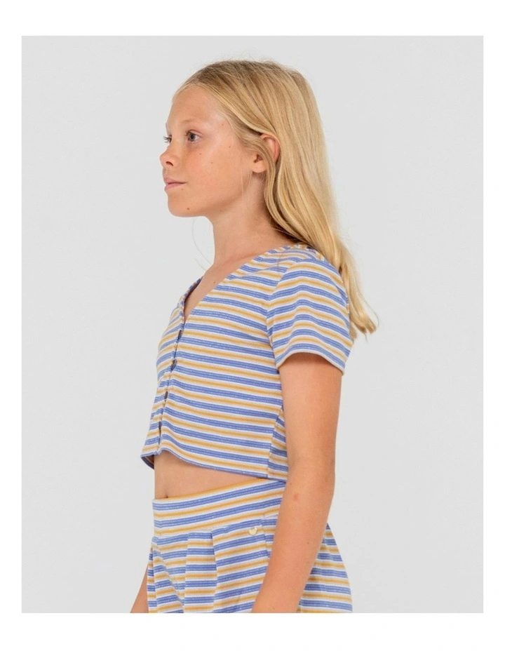 Camila Stripe Top in Blue image 3