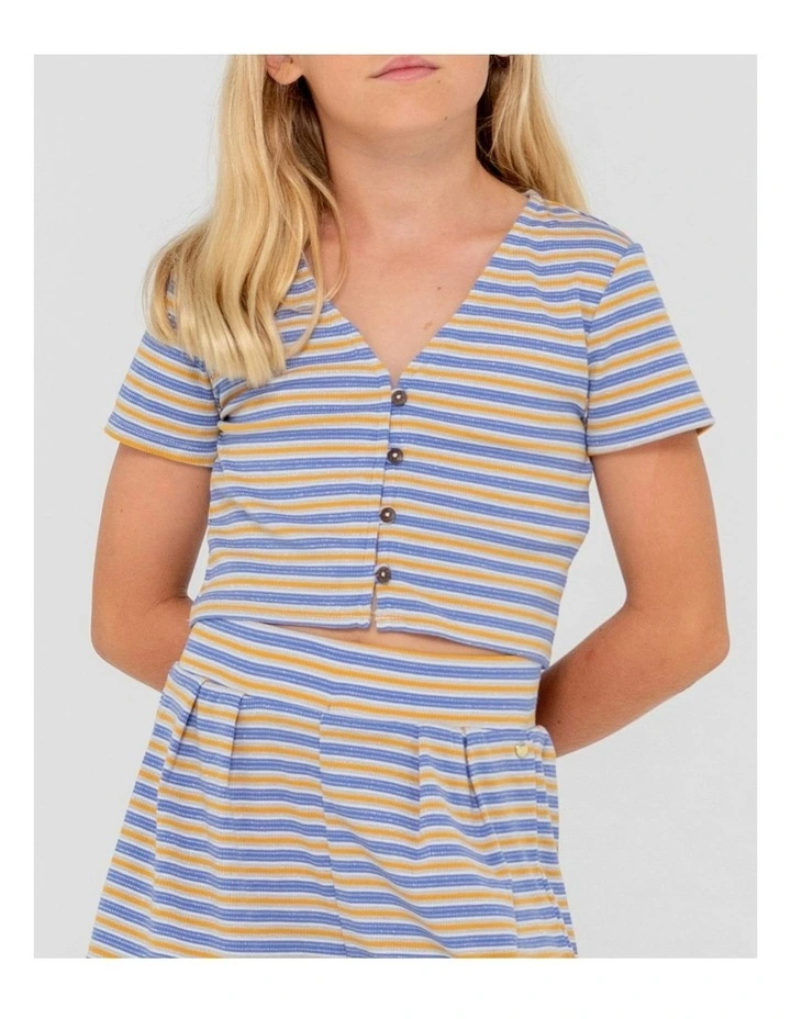 Camila Stripe Top in Blue image 4
