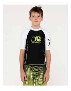 Y2shay Short Sleeve Surf Top in Black