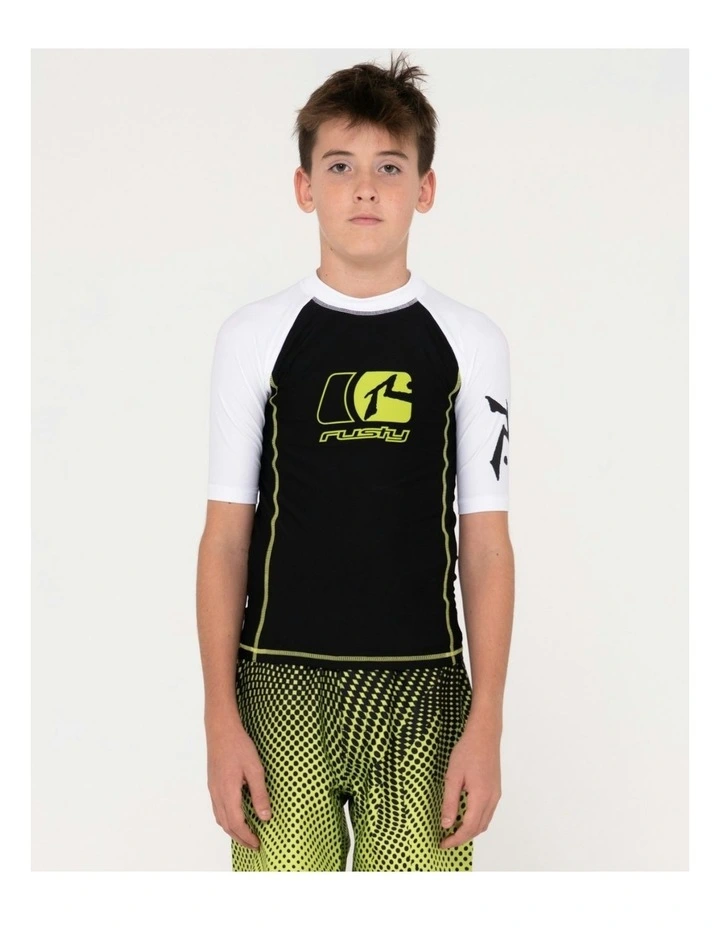 Y2shay Short Sleeve Surf Top in Black image 1