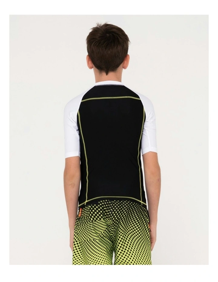 Y2shay Short Sleeve Surf Top in Black image 2