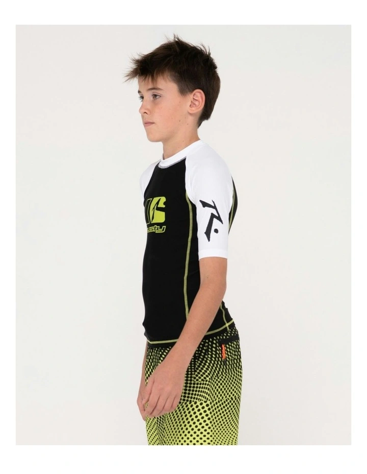 Y2shay Short Sleeve Surf Top in Black image 3