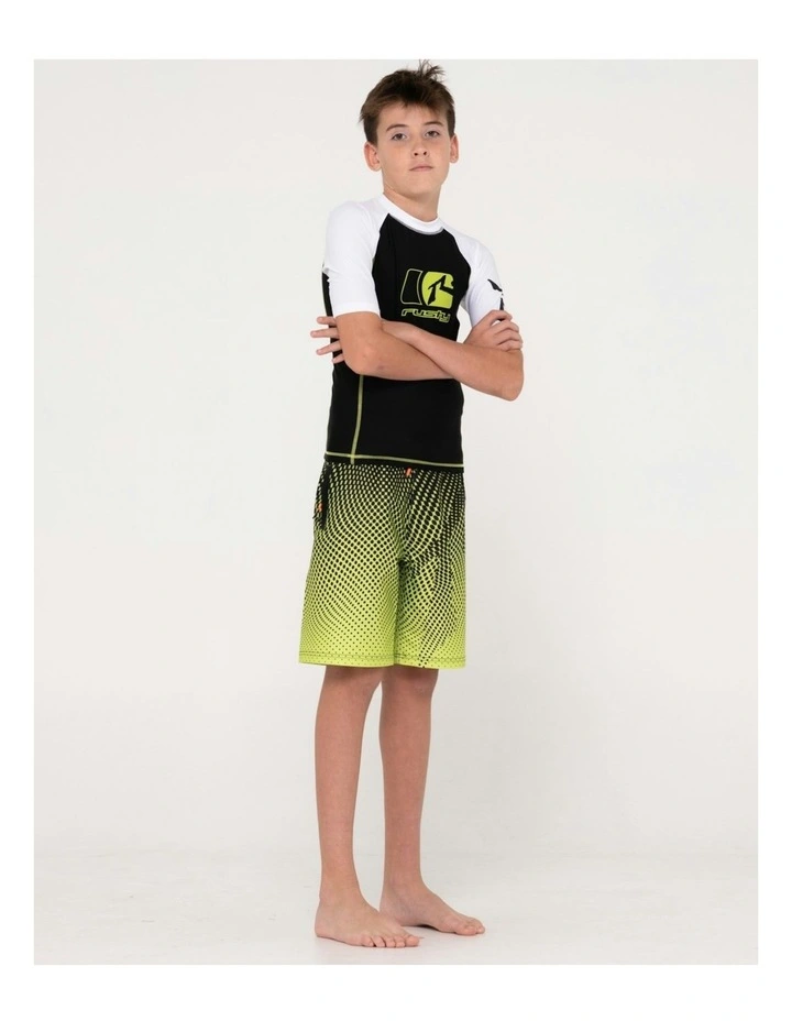 Y2shay Short Sleeve Surf Top in Black image 5