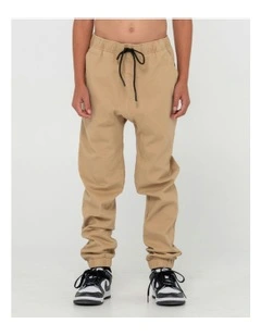 Hook Out Elastic Pant in Natural