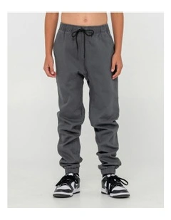 Hook Out Elastic Pant in Grey