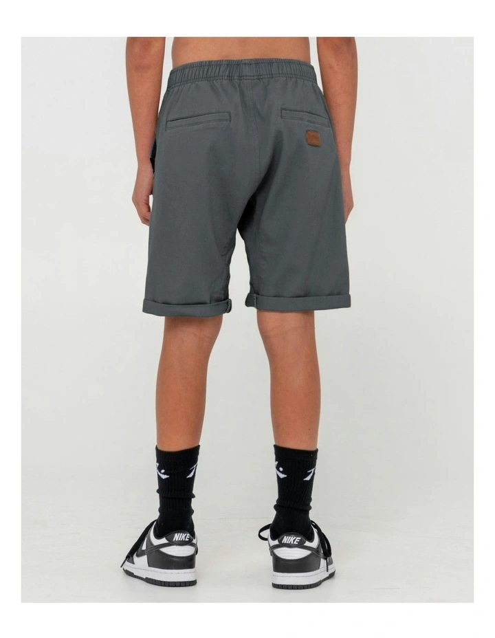 Hooked On Elastic Shorts in Grey image 2