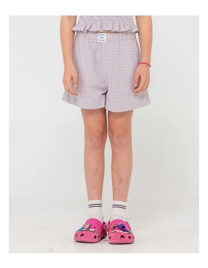 Pinky Elastic Waist Shorts in Pink image 1