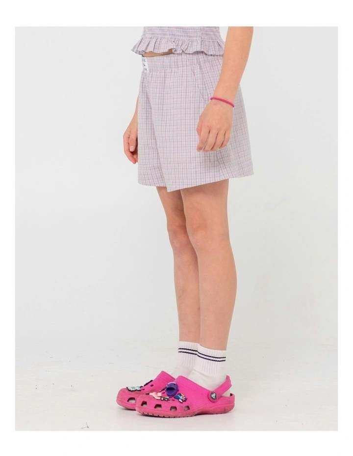 Pinky Elastic Waist Shorts in Pink image 3