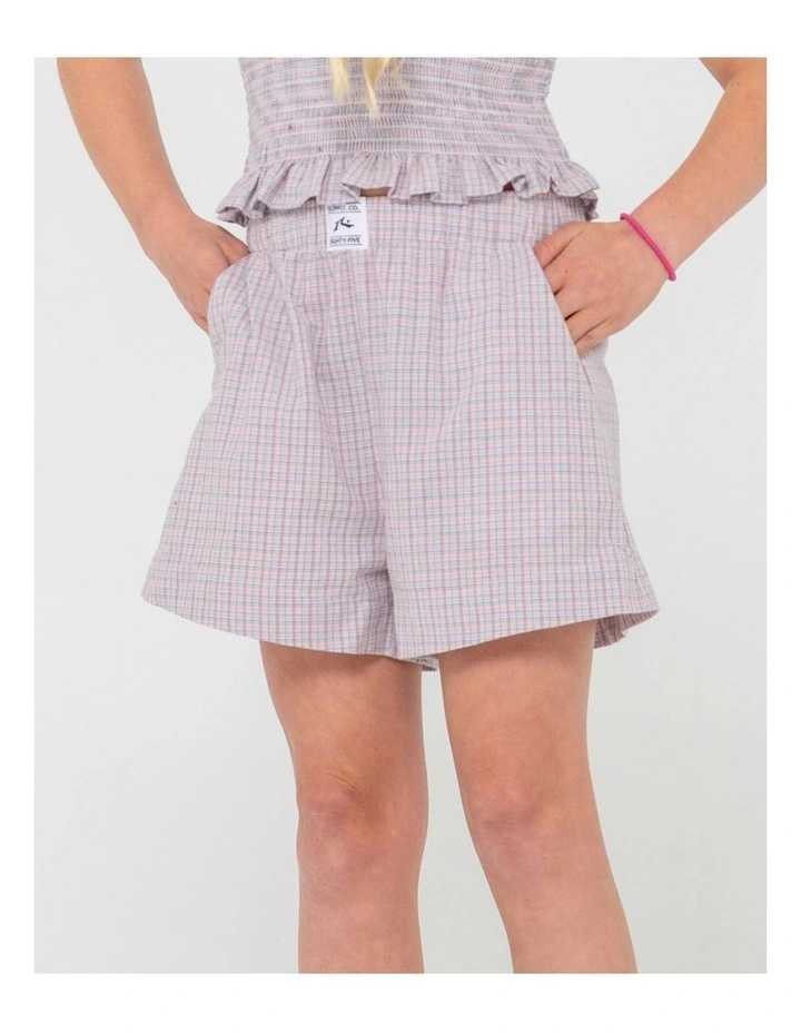 Pinky Elastic Waist Shorts in Pink image 4