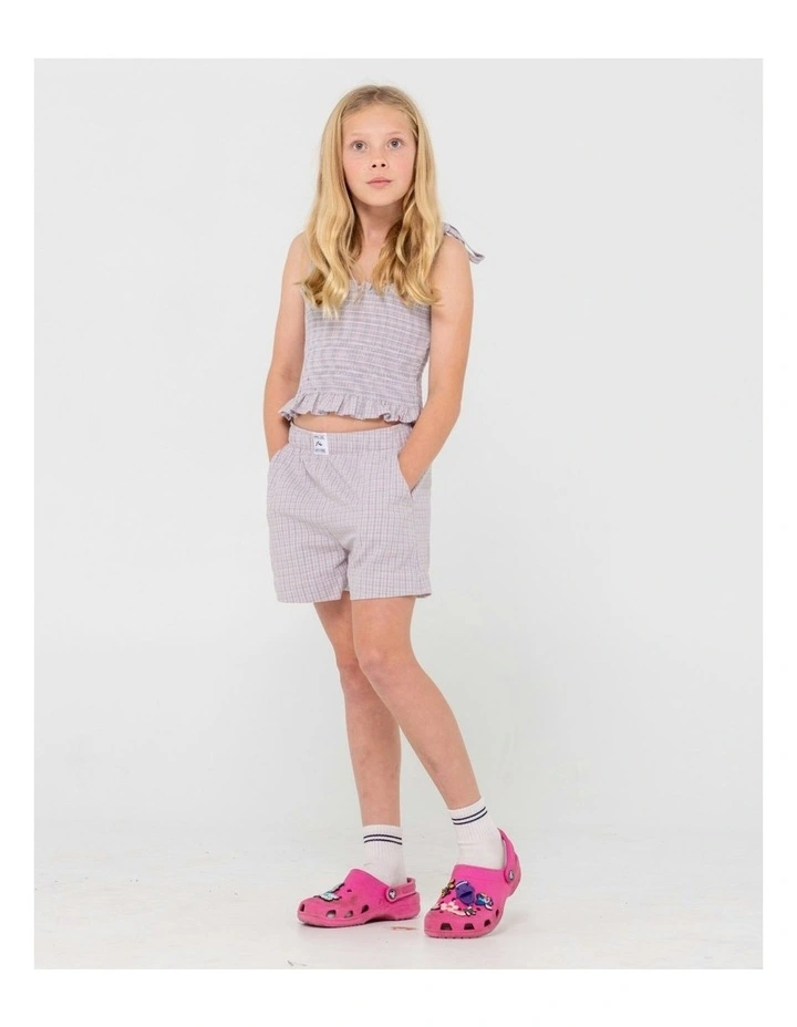 Pinky Elastic Waist Shorts in Pink image 5
