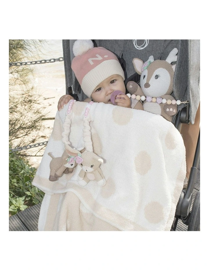 Fawn and Bunny Stroller Toys in Multi image 2