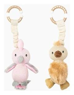 Stroller Toys Galah & Emu 2 Pack