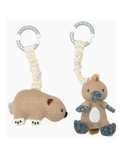Stroller Toys Platypus & Wombat 2 Pack