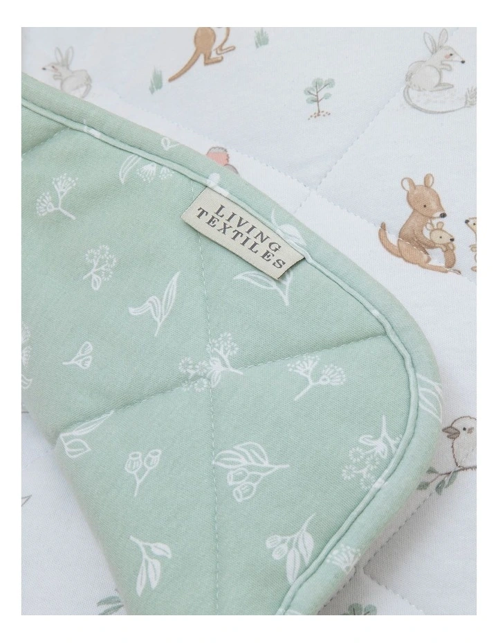 Reversible Quilted Cot Comforter Australiana image 4